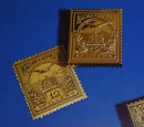 Magyar Királyi Posta 12 filléres aranyozott ezüst bélyegérem
