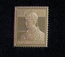 Magyar Királyi Posta 25 filléres aranyozott ezüst bélyegérem