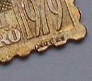 1979-es bélyegérem Az első magyar aranypénz emlékére BUÉK, ezüstbélyeg