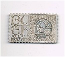 1979-es bélyegérem Az első magyar aranypénz emlékére BUÉK, ezüstbélyeg